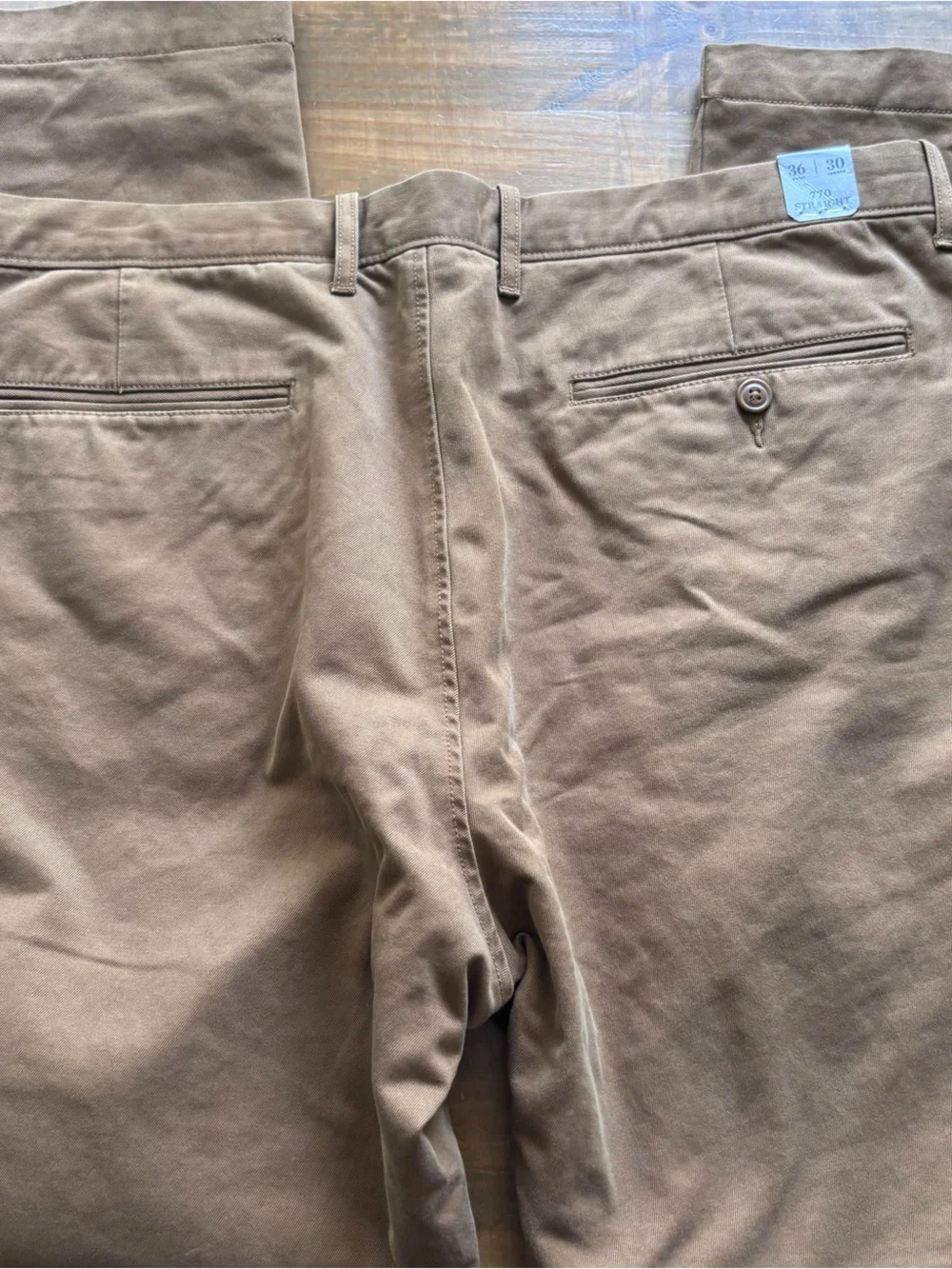 J. Crew 770 Straight-Fit Flannel-Lined Cabin Pant-Brown/Tan-Men's Size 36x30-NWT